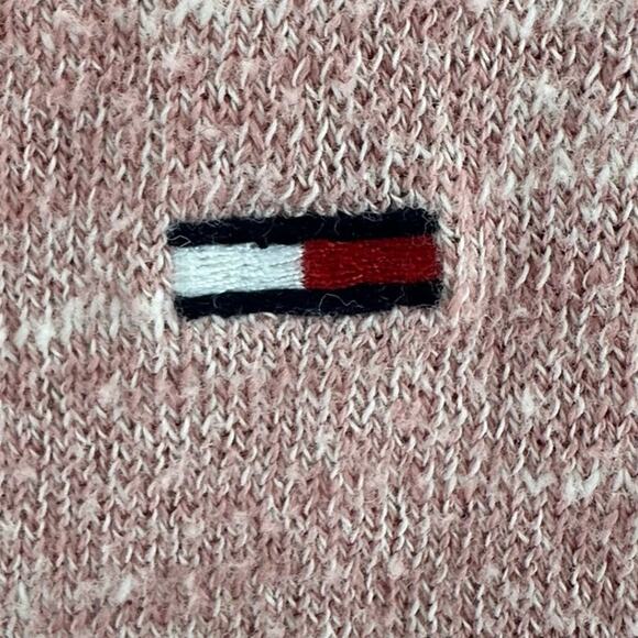 Tommy Hilfiger Cotton Sweater Medium Pink Lightweight Pastel Soft Girl Cozycore - Picture 5 of 7